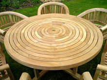 Turnworth 150cm Teak Ring Table with Integrated Lazy Susan