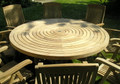 Turnworth 180cm Teak Ring Table with Integrated Lazy Susan