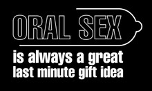 Oral sex is always a great last minute gift idea Motorcycle Helmet Sticker