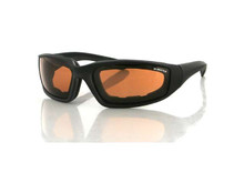 Foamerz 2 Sunglasses, Blk Frame, Anti-fog Amber, ANSI Z87