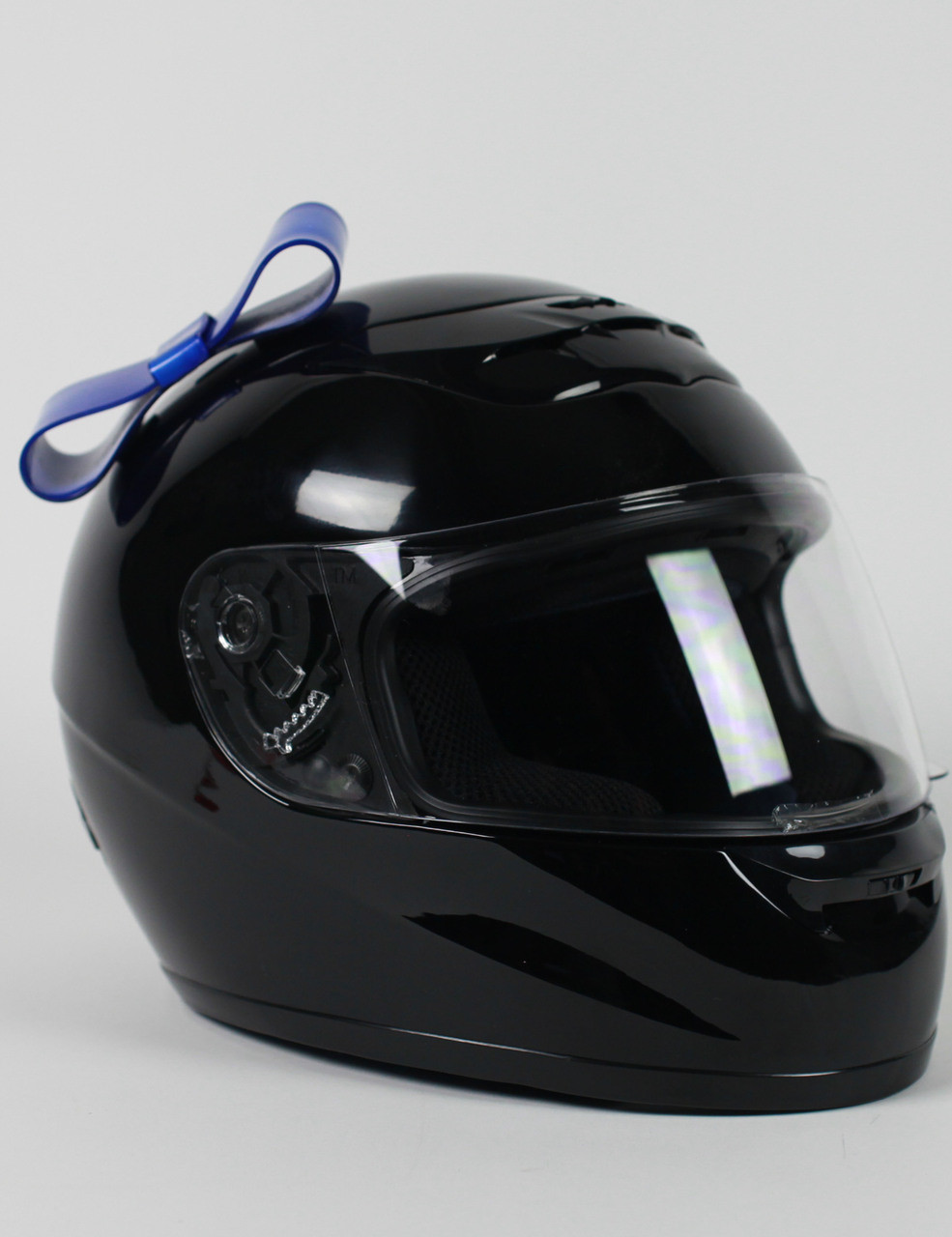 Motorcycle Helmet Bow - Blue - Helmets Inc