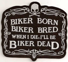 Biker Born Patch