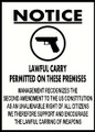 Guns Permitted Sign 1