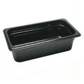 Cold Food Pan- 1/3 SZ x 4" Deep - Black