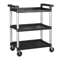 Server Cart, Black, 3 Shelf- 822536