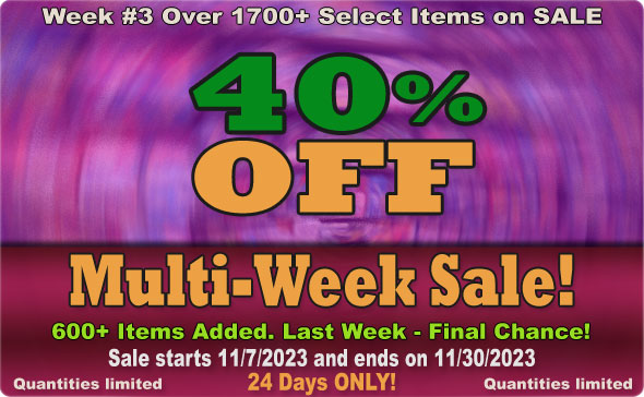 Multi-Week Sale. 40% Off 1700+ Select Items