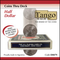 Coins Thru Deck Half Dollar by Tango - Trick (D0079)