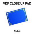 VDF Close Up Pad with Printed Aces (Blue) by Di Fatta Magic - Trick