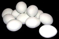 Solid White Wooden Egg - Mini