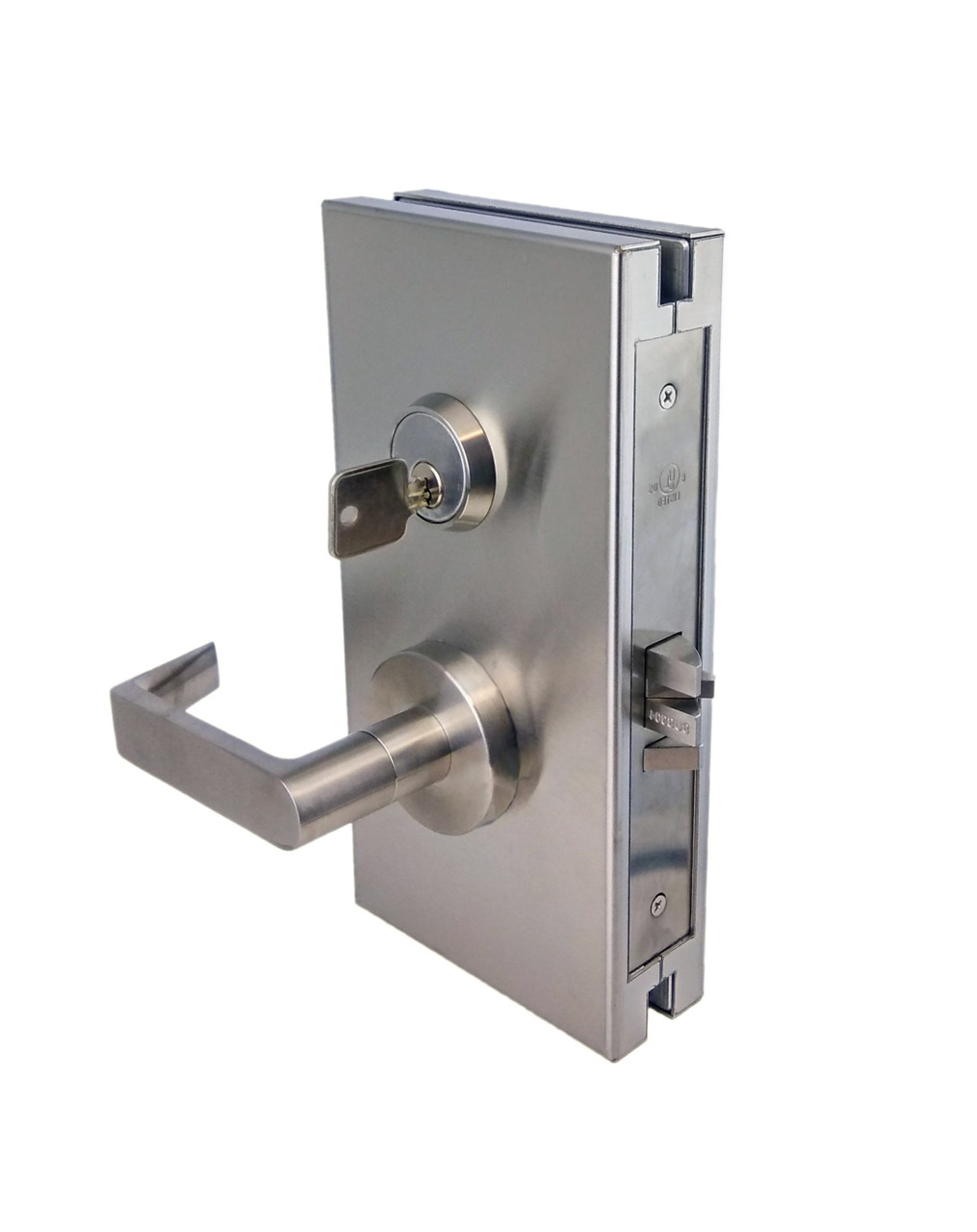 GDL510LHRBS Glass Door Left Hand Reverse Center Lock with Dead latch 5