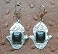 Tuareg Onyx Stone Earrings