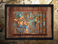 Egyptian Papyrus Art: Rameses and Nepthys