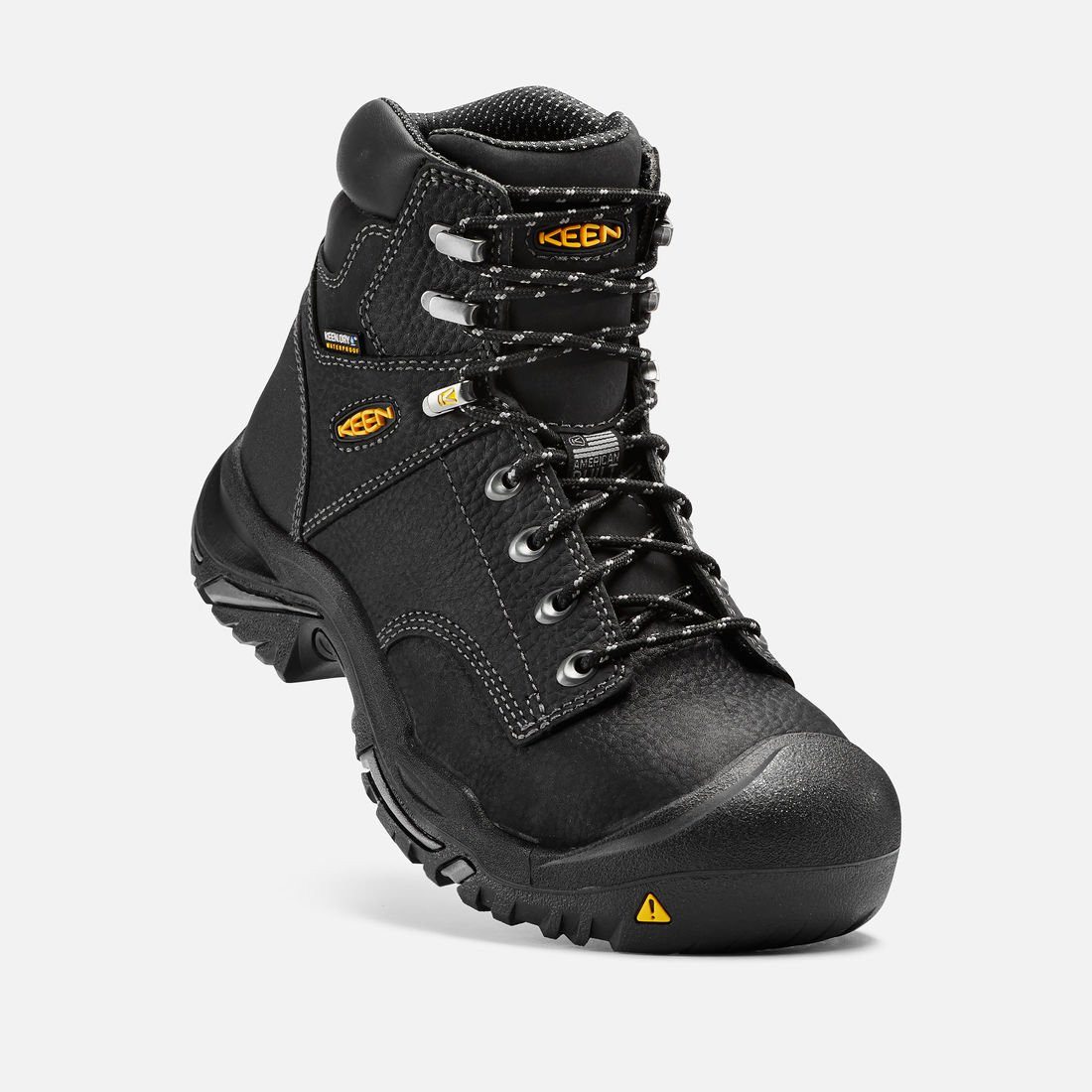 Black keen cheap work boots