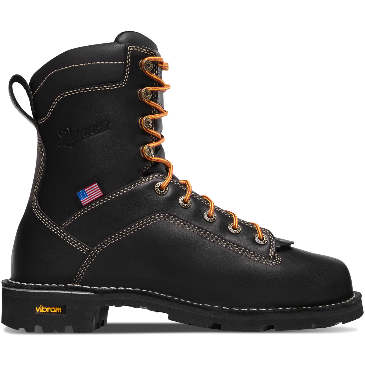 Danner Men's Quarry USA 17309 8" Soft Toe Work Boots Black Size 10EE Danner Men's Quarry USA 17309 8" Soft Toe Work Boots Black Size 10EE