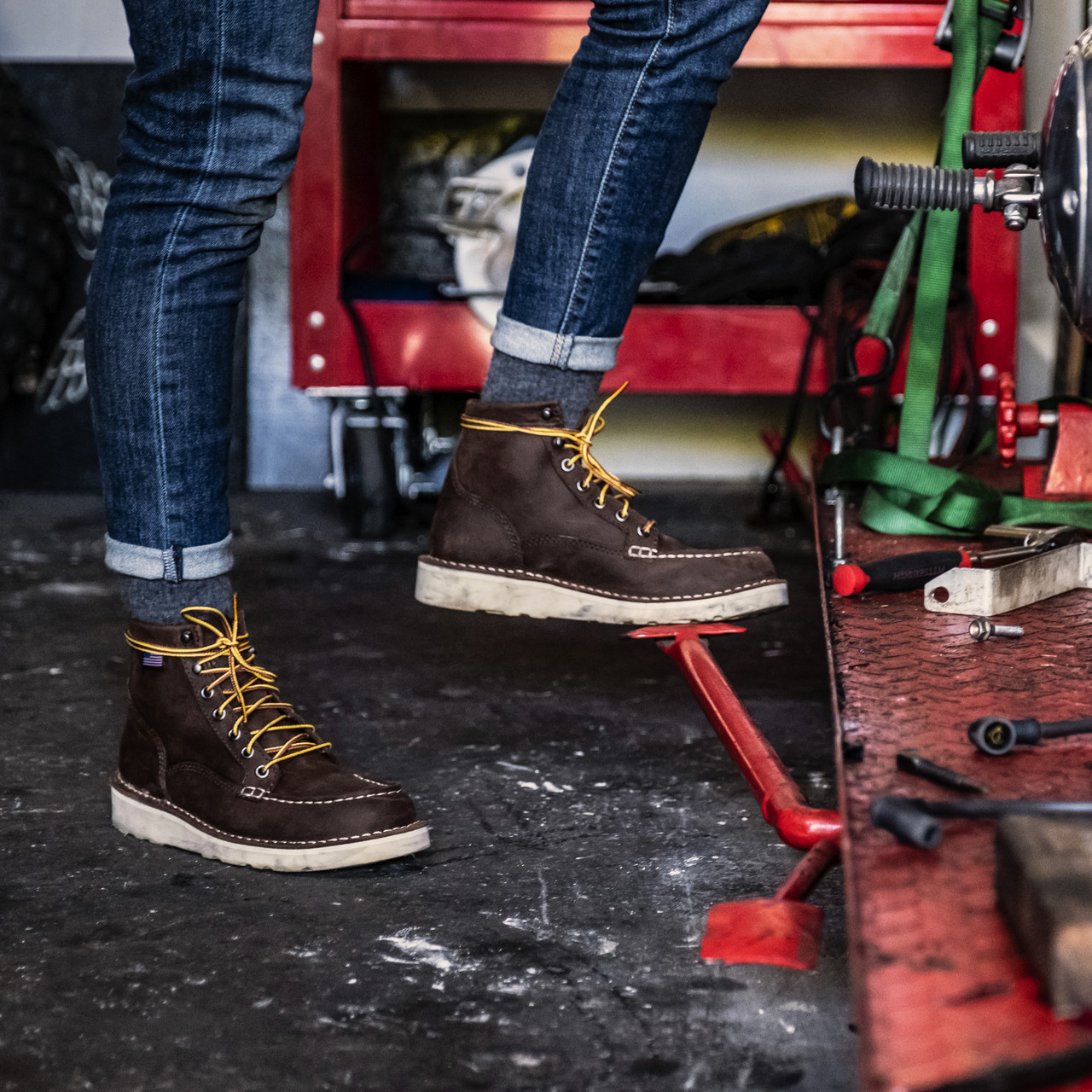 danner black moc toe