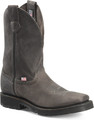 Double H Boot Ryker Rock Black 11 inch Wide Square Toe Roper DH4562
