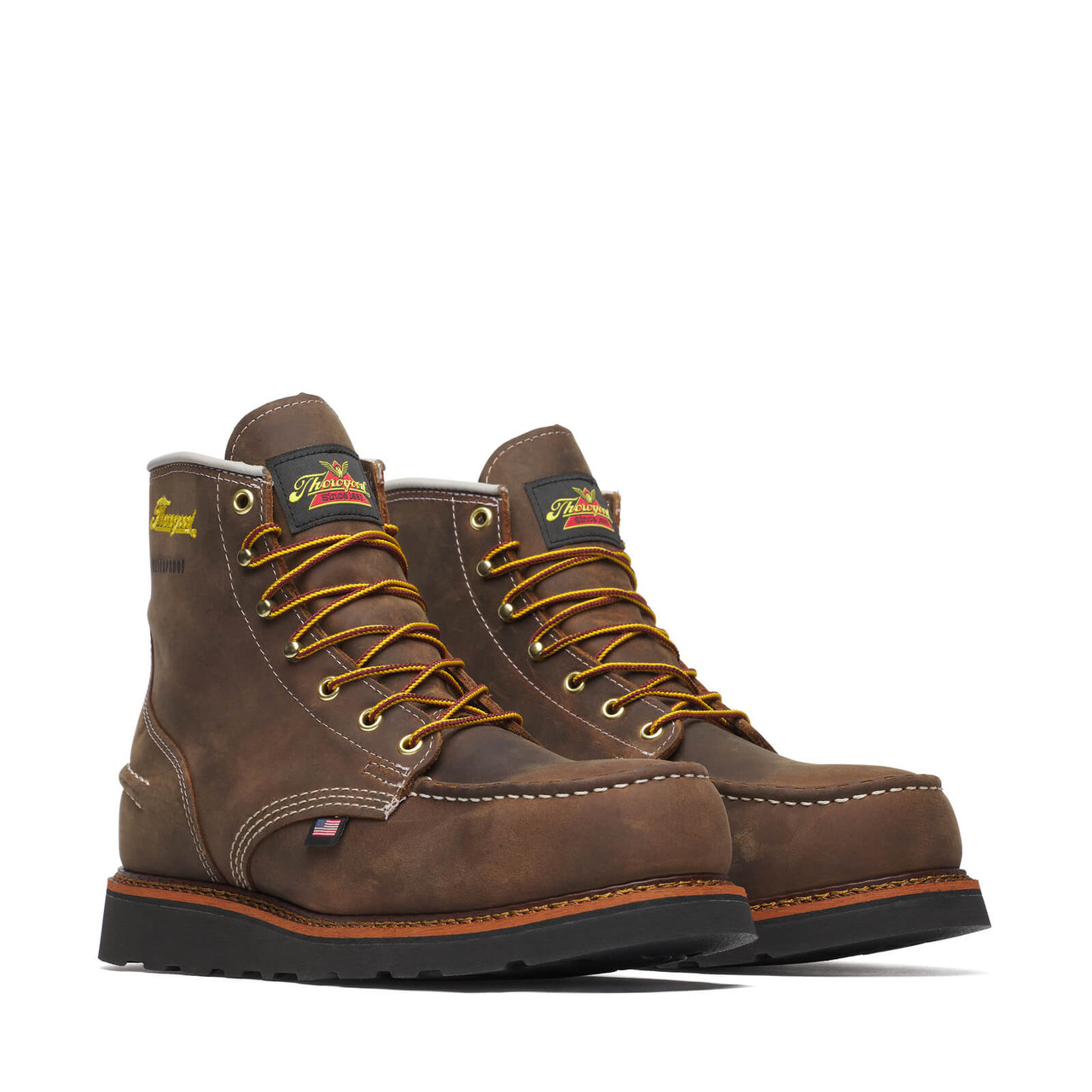 Thorogood® 1957 Series – Waterproof 6″ Crazy Horse Steel Moc Black