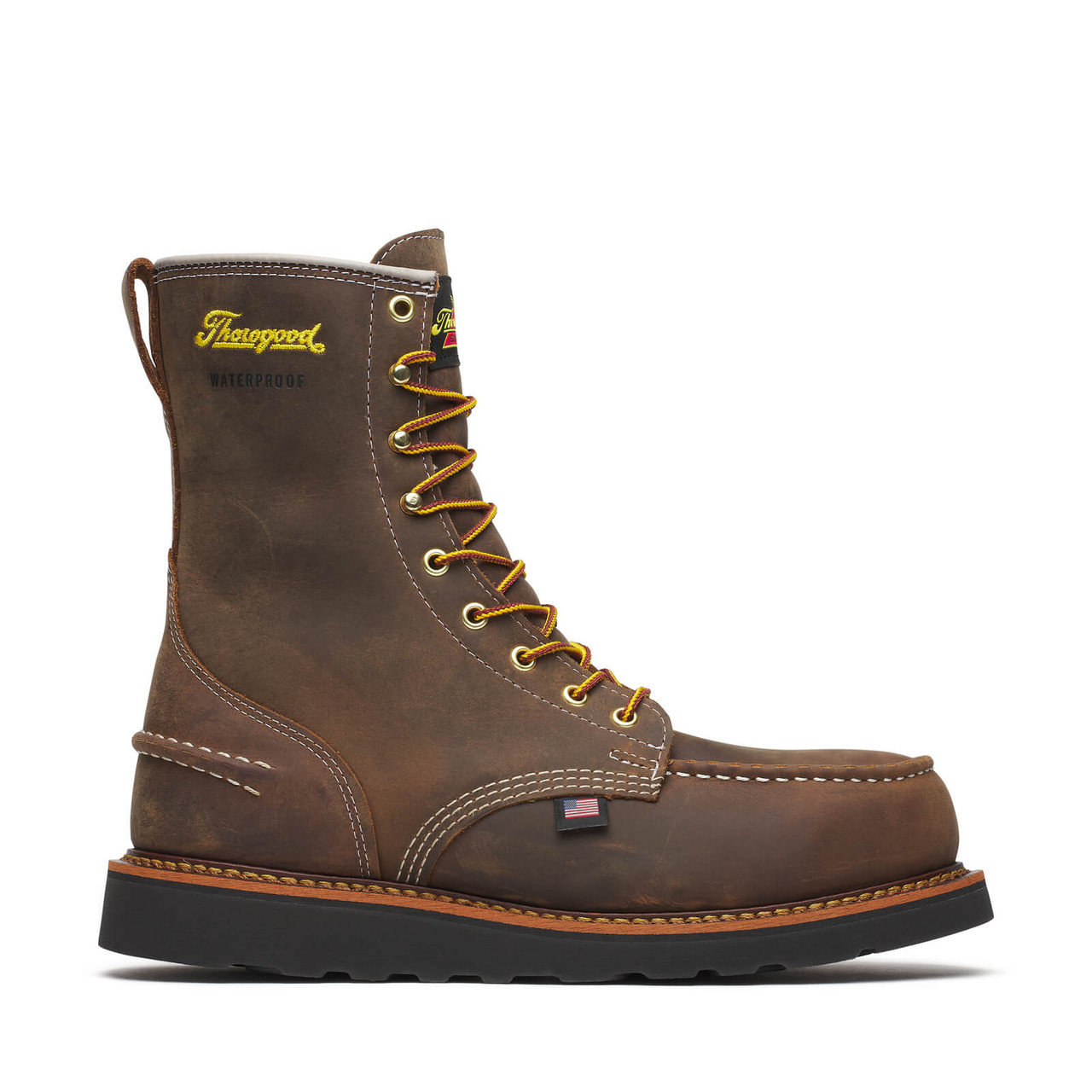 Thorogood® 1957 Series – 8″ Waterproof Crazy Horse Steel Moc Toe