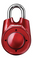 1500iD Combination Speed Dial Padlock - Red