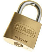Guard 832 Brass Padlock 1" (25mm)