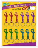 Colored Bolt Snaps - 12/card, Assorted