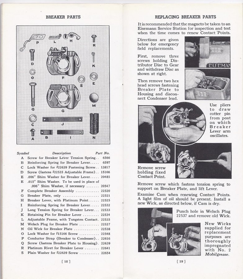 Eisemann CM4 CT4 Magneto Instruction Manual