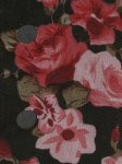 Circulo - Tecido Trico  - Black w/ Pink Flowers #261