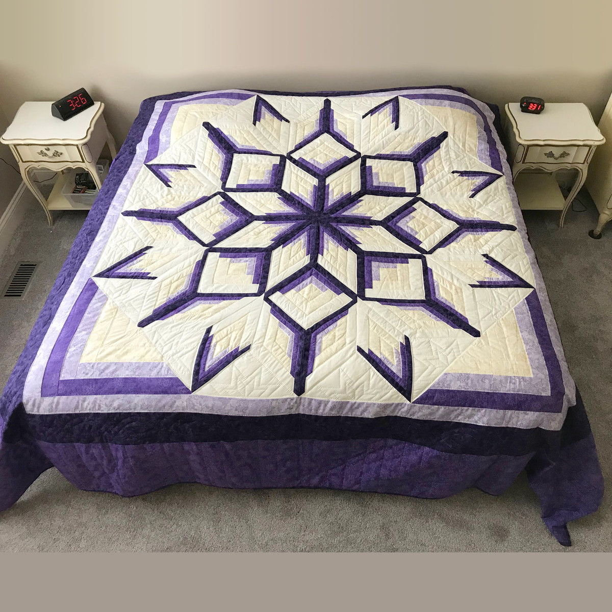 purple quilt