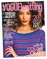 Vogue Knitting Spring/Summer 2015 - this pattern featured in it!
