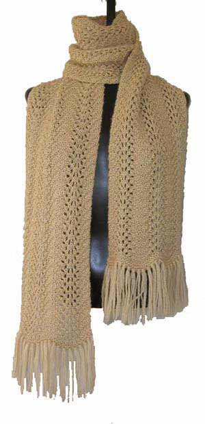 05 Wavy Lace Scarf Pdf Knitting Pattern