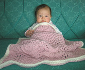 knitting pattern photo for #16 Chunky Knit Baby Blanket PDF Knitting Pattern