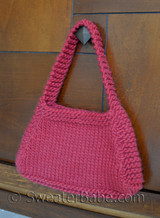 knitting pattern photo for #19 Hip Knit Purse PDF Knitting Pattern