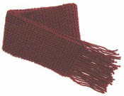 knitting pattern photo for #18 Easy Fringed Scarf PDF Knitting Pattern