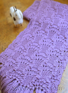 83 Luscious Lace Scarf Pdf Knitting Pattern