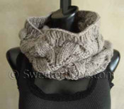 photo of #107 Deluxe Lace Cowl PDF Knitting Pattern