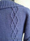 shoulder detail for #106 Shawl-Collar Nipped-Waist Cardigan PDF Knitting Pattern
