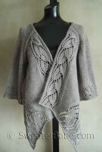 knitted wrap cardigan