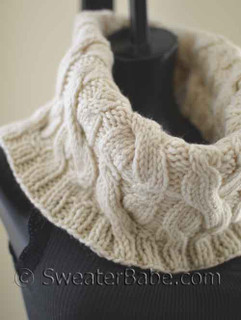 #120 Double Cabled Cowl knitting pattern
