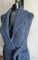 Detailed photo of #122 Tie-Front Cabled Long Vest PDF Knitting Pattern