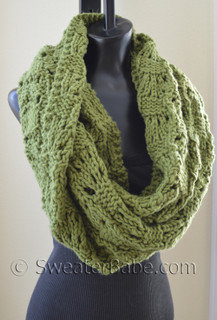 photo of #127 Soft and Chunky Infinity Scarf PDF Knitting Pattern