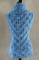 back view of #126 Malabrigo Sleeveless Cowl Neck Sweater PDF Knitting Pattern