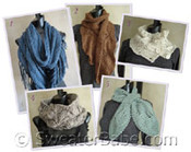 photo of #EB001 SweaterBabe.com's 5 Best-Selling Scarf & Cowl Knitting Patterns PDF eBook