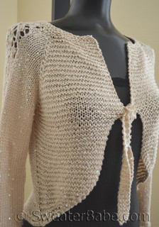 #133 High Low Glamorous Top-Down Cardigan PDF Knitting Pattern