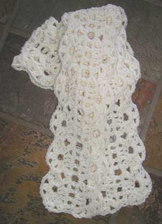 photo of #32 Lush Crocheted Lace Scarf