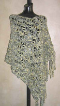 photo of #41 Dramatic Lace Crochet Poncho PDF Crochet Pattern