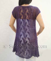 photo of #141 Whispering Leaves Lace Top-Down Cardigan knitting pattern