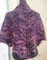 back photo of #152 Violet Zig Zag Lace Shawl knitting pattern