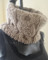 knitting pattern photo for chunky cabled cowl