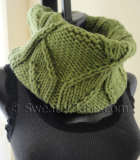 Pip Easy Cable Cowl Neck Scarf Chunky Yarn Knitting Pattern - YouTube