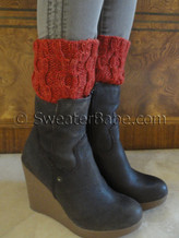 photo of #149 Easy Cabled One-Ball Boot Cuffs knitting pattern